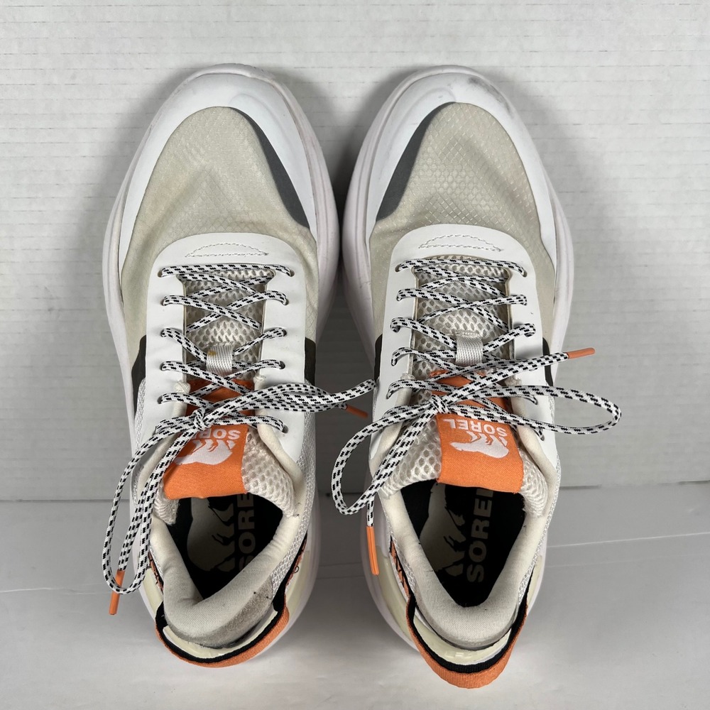 Sorel Kinetic Impact Lace Sneakers Womens 7 White Orange NL4670100 Walking Shoes - Picture 4 of 6